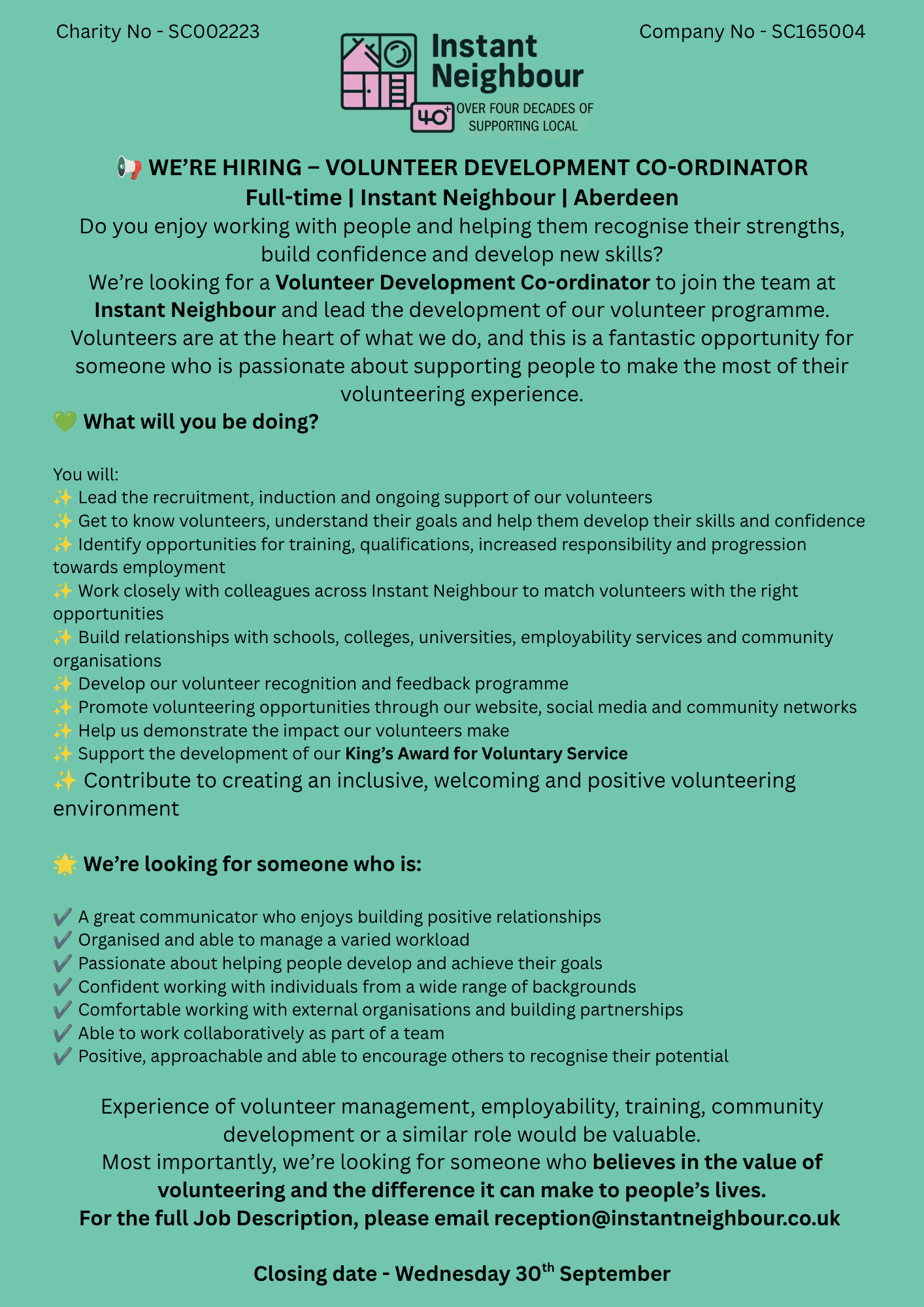 Volunteer Coordinator